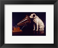 His Masters Voice Framed Print