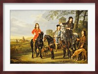 Aelbert Cuyp, Starting For  the Hunt Crop Fine Art Print