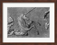 Baldung Unicorn Study Fine Art Print