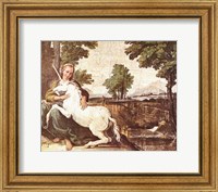 Domenichino Unicorn Pal Farnese Fine Art Print