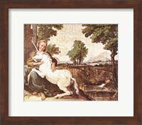 Domenichino Unicorn Pal Farnese Fine Art Print