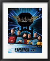 Expedition 21 Star Trek Crew Poster Fine Art Print
