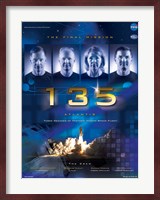 NASA STS-135 Official Mission Poster Fine Art Print