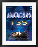 NASA STS-135 Official Mission Poster Fine Art Print