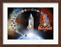 Space Shuttle Columbia Tribute Poster Fine Art Print