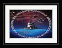 Space Shuttle Discovery Tribute Poster Fine Art Print