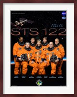 STS 122 Mission Poster Fine Art Print