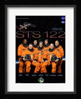 STS 122 Mission Poster Fine Art Print