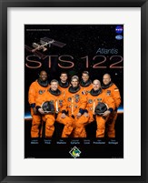 STS 122 Mission Poster Fine Art Print