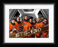 STS130 Mission Poster Fine Art Print