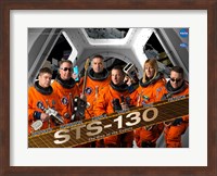 STS130 Mission Poster Fine Art Print