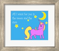 Moon and Stars Unicorn Fine Art Print