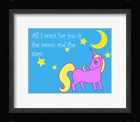 Moon and Stars Unicorn Fine Art Print