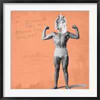 Muscle Man Unicorn Fine Art Print