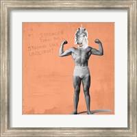 Muscle Man Unicorn Fine Art Print