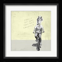 Carousel Unicorn Framed Print