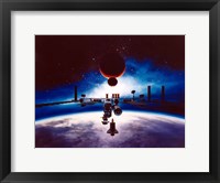 Artist's Conception of Space Station Freedom Fine Art Print