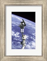Astronaut Repairing Module Fine Art Print