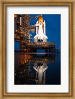 Atlantis STS-135 Rainwater Reflection on Pad Fine Art Print