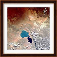 Cerros Colorados Argentina from Space Taken by Atlantis Fine Art Print