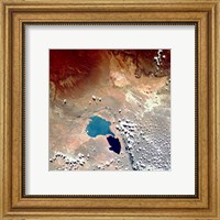 Cerros Colorados Argentina from Space Taken by Atlantis Fine Art Print