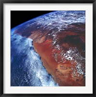 Coastal Namibia photographed from the Space Shuttle Columbia Fine Art Print