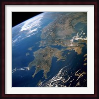 Greece from Space Fine Art Print
