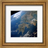Greece from Space Fine Art Print