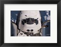 Partial view of the crew cabin and forward payload bay of the space shuttle Discovery Fine Art Print