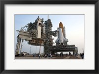 Payload Canister and Atlantis at Pad Fine Art Print
