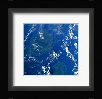 Reef Base as seen from space taken by Atlantis Framed Print