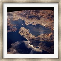 San Francisco taken from space by shuttle columbia Fine Art Print