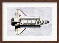 Shuttle Delivers ISS Module Fine Art Print