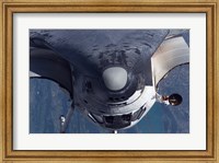Space Shuttle Discovery as it approached the International Space Station Fine Art Print