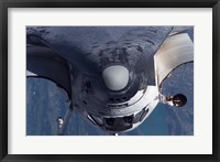 Space Shuttle Discovery as it approached the International Space Station Fine Art Print