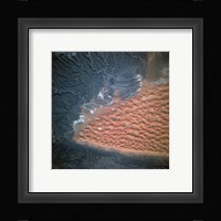 Spectacular view of dune fields in Algeria photographed from orbit Fine Art Print