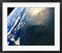 View of earth from atlantis Fine Art Print