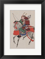 Samurai Riding a Horse Fine Art Print