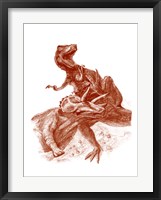 Triceratops with Tyrannosaurus Fine Art Print