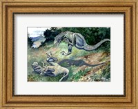 Tyrannosaurus Frolicking With Another Fine Art Print