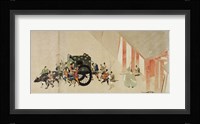 Emperor Nijo escaping from the Imperial Palace to the Rokuhara mansi Fine Art Print