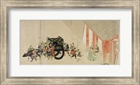 Emperor Nijo escaping from the Imperial Palace to the Rokuhara mansi Fine Art Print