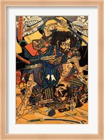 Hasebe Nobutsura during the Taira Attack Fine Art Print
