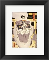 Japanese, 1786 - 1864 Actor as Nikki Danjo, 1857 color woodcut Framed Print