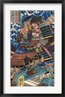 Kuniyoshi Utagawa, Suikoden Design The Struggle Fine Art Print