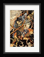 Li Hayata Hironao grappling with the monstruos nue Fine Art Print