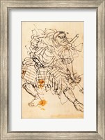 Samurai holding a halberd Fine Art Print