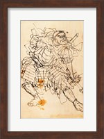 Samurai holding a halberd Fine Art Print