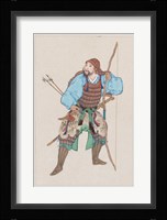 Samurai with bow Fine Art Print