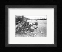 The diving horse at the Hanlan's Point Amusement Park, Toronto, Canada. Fine Art Print